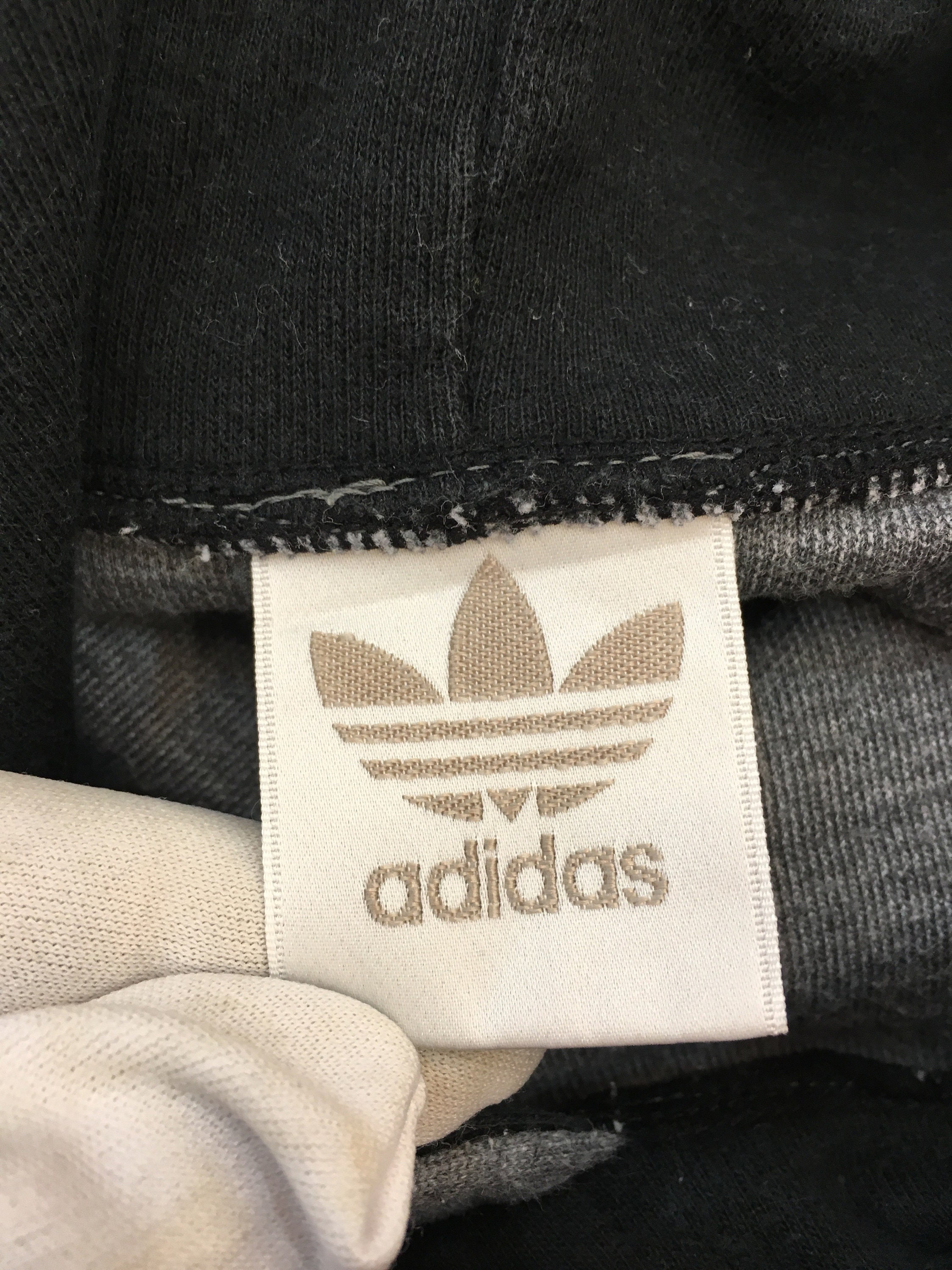 Rare Vintage ADIDAS Big Logo Sweatshirt Hoodie Nice Design Color Block ...