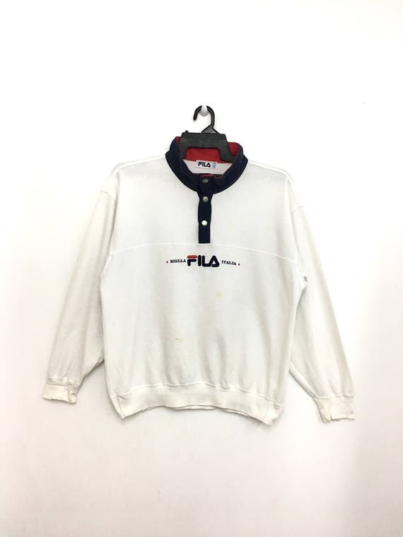 white fila sweatshirt