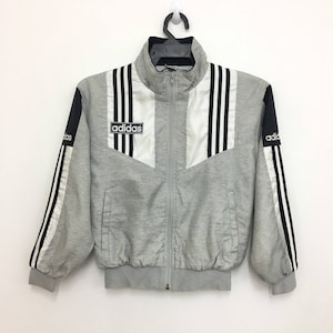 vintage 90&#39;s ADIDAS Sweater Jacket Unisex Kids Nice Design Taille 140