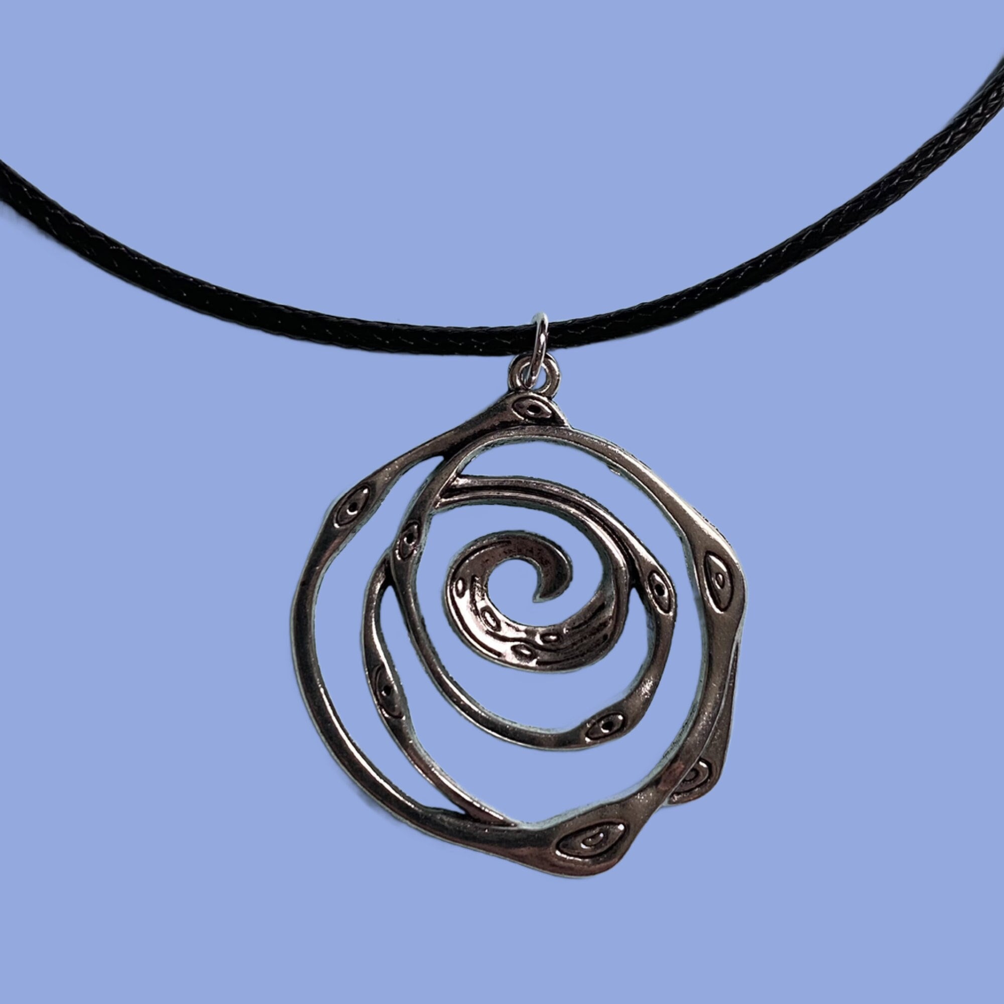 Silver Swirl Pendant Necklace