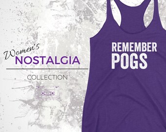 POGS - Remember Pogs Women&#39;s Tank, Nostalgisch, Nostalgie, Retro Gaming, 90s Shirt, Game Shirt, Gaming Shirt, Pog, Pogs, Pogs Shirt