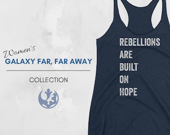 REBELLION Tank - Star Wars Inspired Women's Tank, Star Wars Tank, Rogue One, Jyn Erso, Sci-Fi, Geek Tank, Star Wars Shirt, Rebellion Shirt