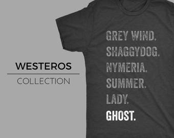 WOLVES - Juego de Tronos Inspirado Camisa, GoT, Westeros, Winterfell, Casa Stark, Camisa Direwolves, Camisa Geek, Juego de Tronos Camisa, Lobo