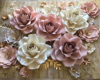 paper flowers backdrop etsy paper flower backdrop