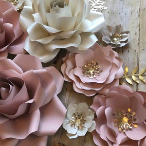 Paper Flowers Backdrop set of 30 items image 4