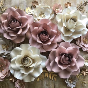 Paper Flowers Backdrop set of 30 items image 5