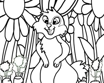 DIGITAL DOWNLOAD* 7 ADORABLE Spring Inspired Coloring Pages!