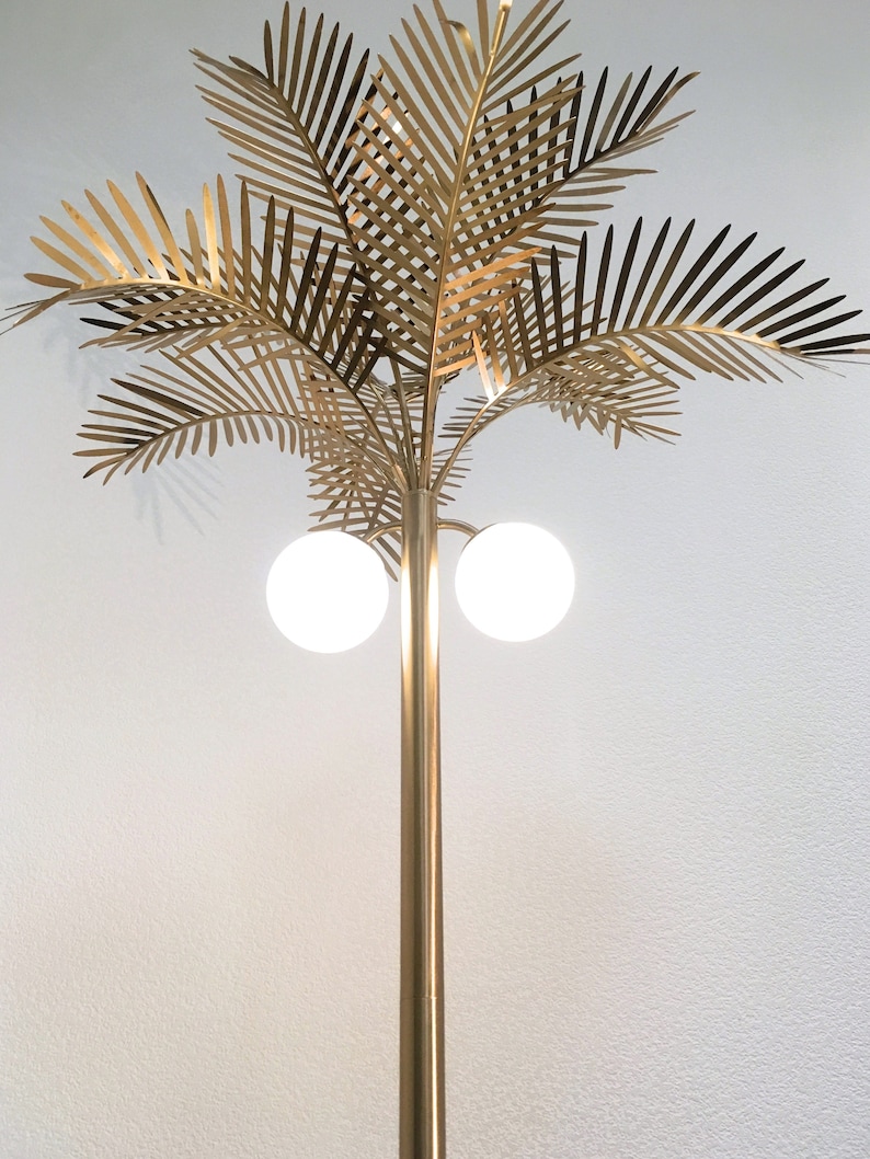 Floor lamp GOLDEN PALM TREE Etsy