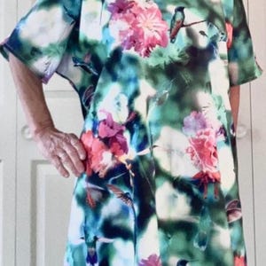 Women's Hospital Gowns. Dolphins, Flowers, Dragons, Penguins, Pandas, Sea Turtles, and more. S/M and L/XL. 100% Cotton.