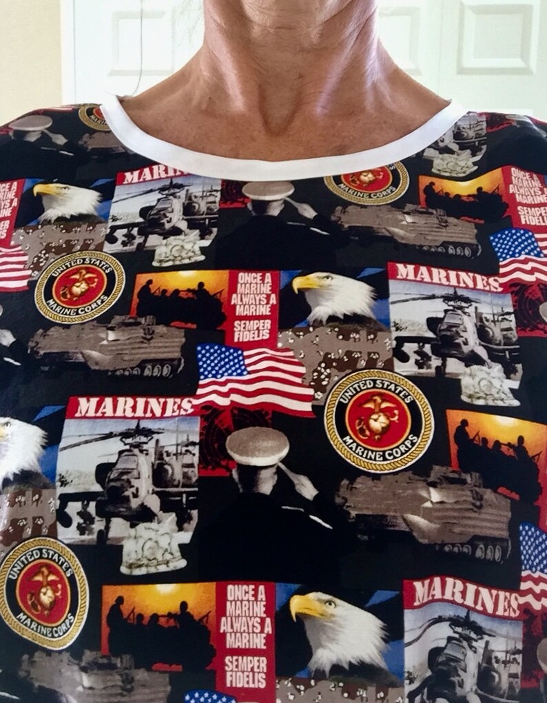 SmallMedium and 1X FREE SHIPPING U.S Marines Adult Hospital Gown 100/% Cotton. LargeXL