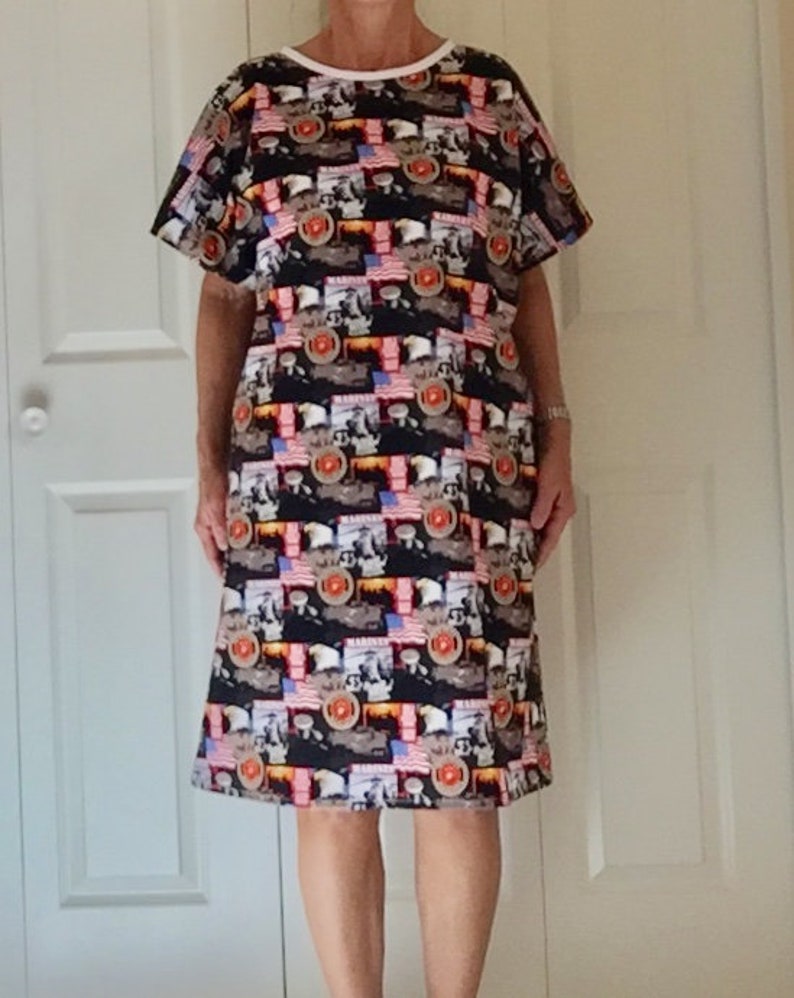 SmallMedium and 1X FREE SHIPPING U.S Marines Adult Hospital Gown 100/% Cotton. LargeXL