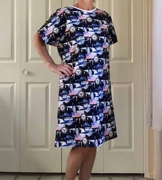 SmallMedium and 1X FREE SHIPPING U.S Marines Adult Hospital Gown 100/% Cotton. LargeXL