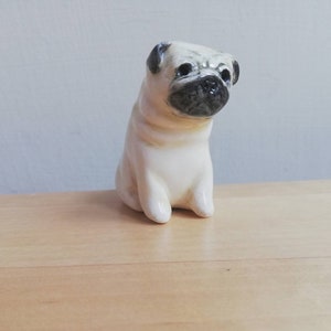 TWINKIE mosaïque Sculpture en chien carlin fauve art  Etsy