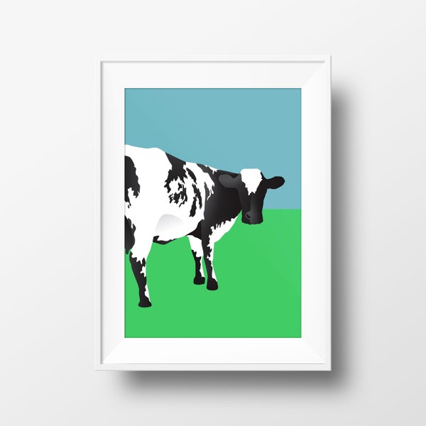 Pink Floyd Poster Print 'Atom Heart Mother' | Graphic Art | Wall Art | A4 & A3