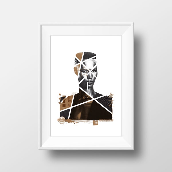 Grace Jones Nightclubing Art Poster | Graphic Art Print | Wall Art | A4 & A3