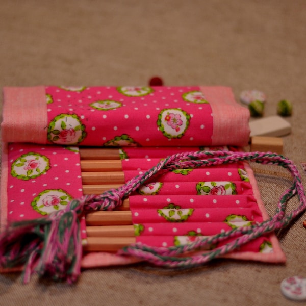 Stifterolle, stiftemäppchen, buntstifthalter, crayon box pencil bag, pencil case for pens, pen roll case, pen roll, roll up pencil case