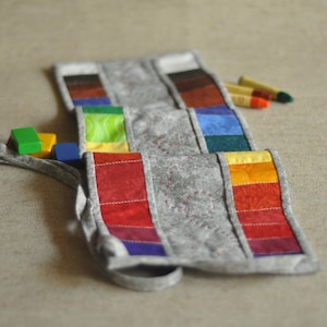Crayon holder, crayon roll, rollmäppchen waldorf, crayon roll holder, steiner waldorf, stockmar crayon case, crayon roll up, waldorf school