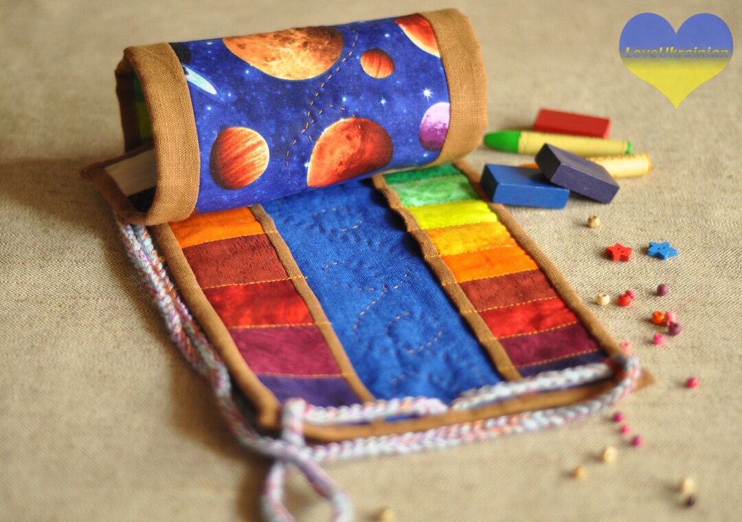 Crayon Roll Holder, Crayon Art, Waldorf School, Crayon Rolls, Crayon