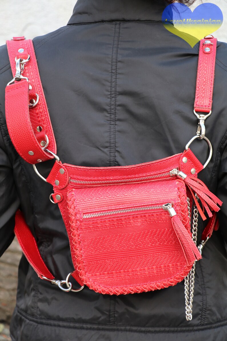 Leather Hip Bag Belt Bag Thigh Bag Thigh Holster Utility Etsy