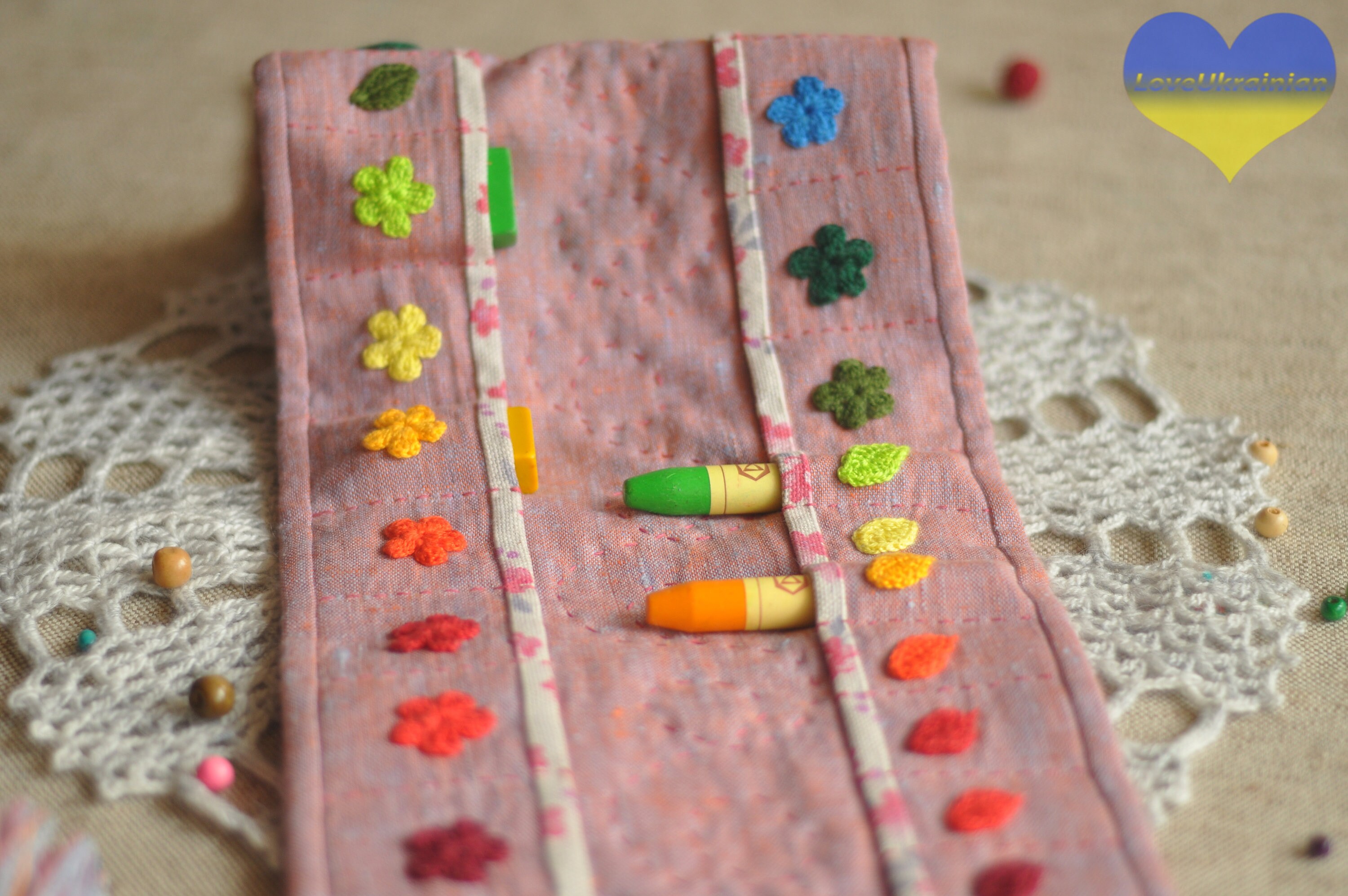 Crayon Case Crayon Wallet Crayon Keeper Crayon Organizer Etsy