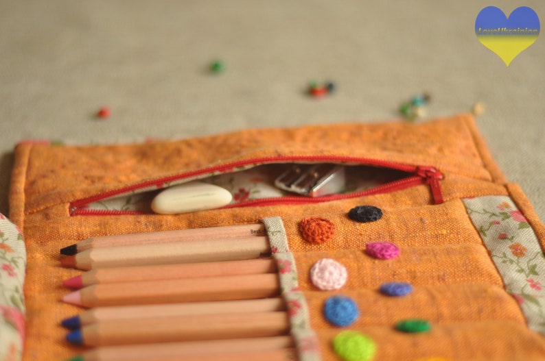 Crayon Holder Waldorf Crayon Roll Montessori School Crayon Etsy