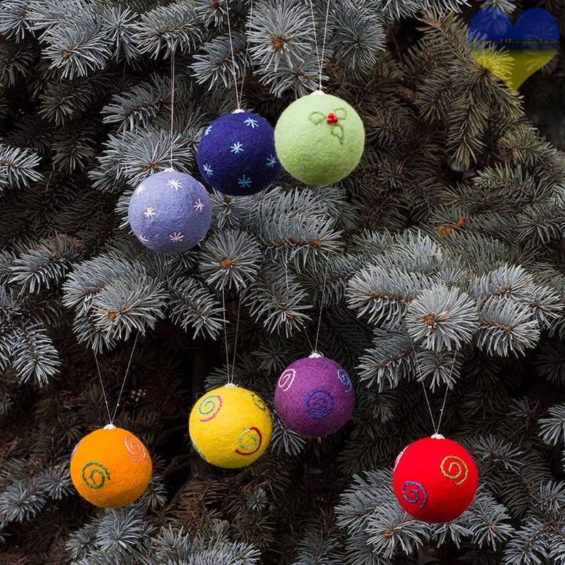 Waldorf Ornament Home Decor Waldorf Christmas Globes Globe Etsy