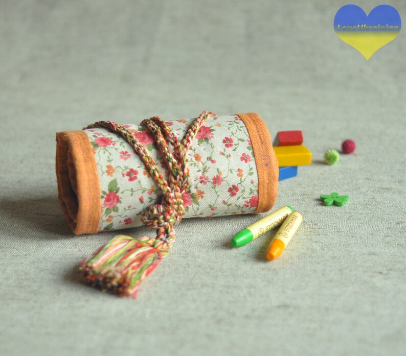 Crayon Holder Bag Waldorf Crayon Roll Crayon Holder Steiner Etsy