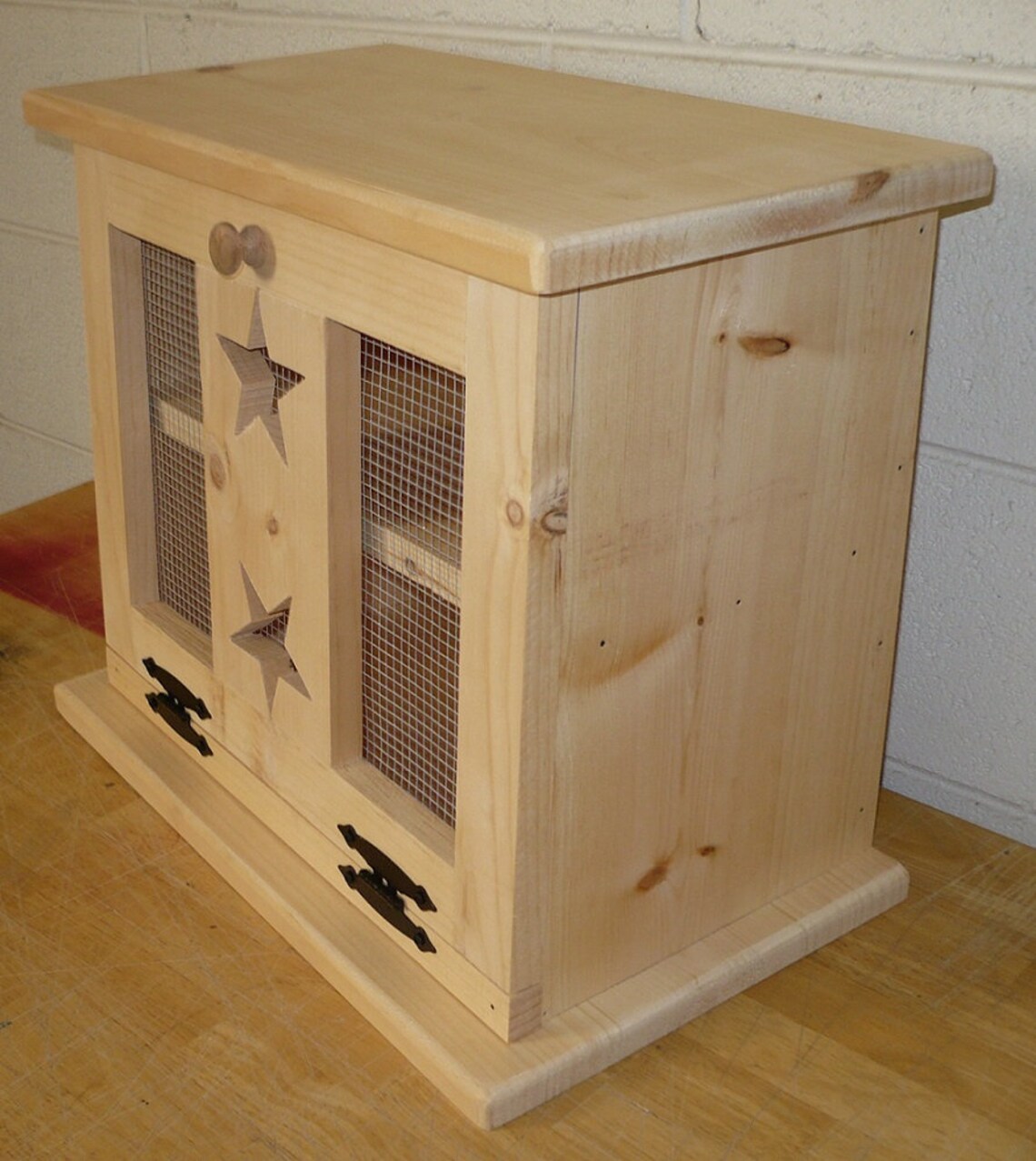 Unfinished Star Wooden Bread Box 18 L X 10 D X Etsy