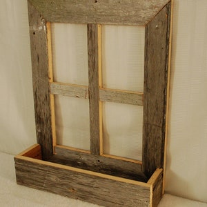 Barnwood Window Frame Planter 19 1/2" x 24"