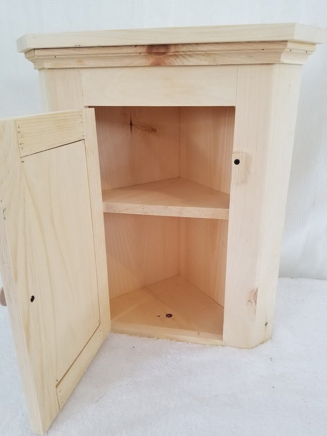 Unfinished Small Wall Corner Cabinet. Measures: 18 3/4 X - Etsy