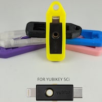 Yubikey Holder Keychain Protect Yubikey 5 NFC Leather Case Yubico ...