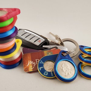 Keyring Quarter Holder (2-Pack) For Aldi, etc.