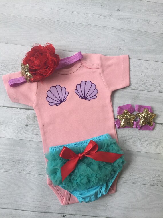 Little Mermaid Princess Disney Inspired Baby Costumelight Etsy