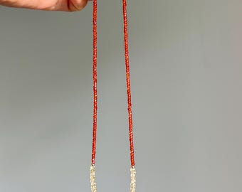 Citrine and Zircon Super Sparkler Gemstone Necklace Strand/Healing Jewelry