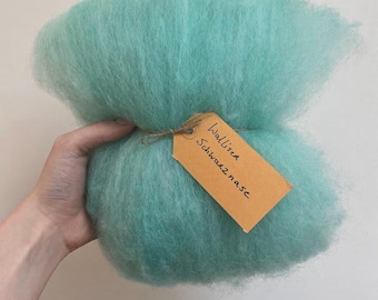 Hand-Dyed Wool Batting: Natural Needle Felting Fiber
