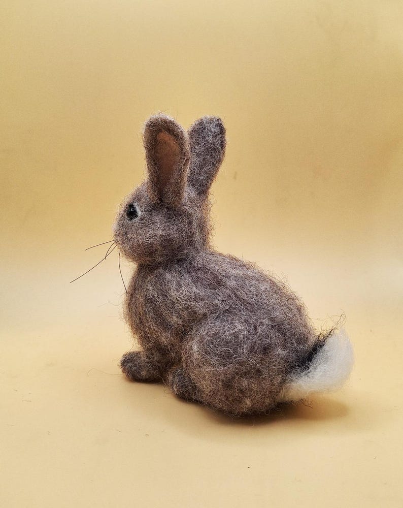 Needle Felted Bunny Tutorial: DIY Rabbit Guide (PDF Download) - Etsy