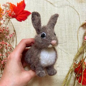 Needle Felted Bunny Tutorial: DIY Rabbit Guide (PDF Download)