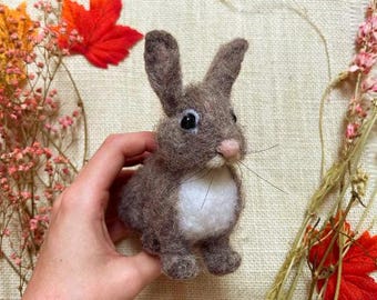 Needle Felted Bunny Tutorial: DIY Rabbit Guide (PDF Download)