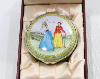 Staffordshire Enamels Ian Marshall Collection Women Playing Golf