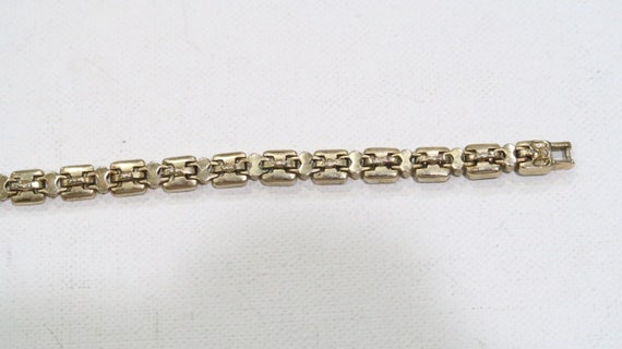 Vintage seed bead chez glass looking bracelet red… - image 8