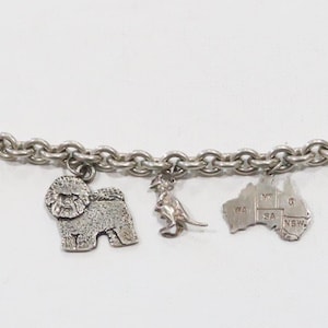 FineArf Lisa Greene Prochain Mix Chunky Sterling Bettelarmband mit Hund und Australien Charms