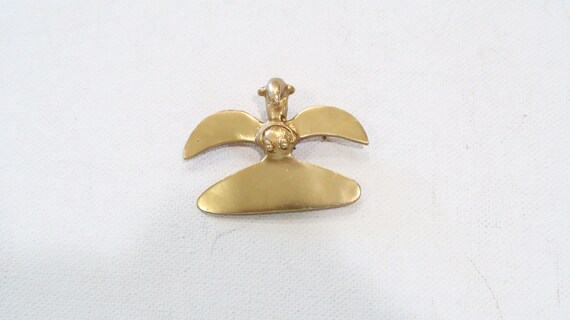 alva museum replicas ビンテージ クロス ゴールド 約27g MMA Alva Museum Replica Horus or Bird Brooch Egyptian Revival Rare