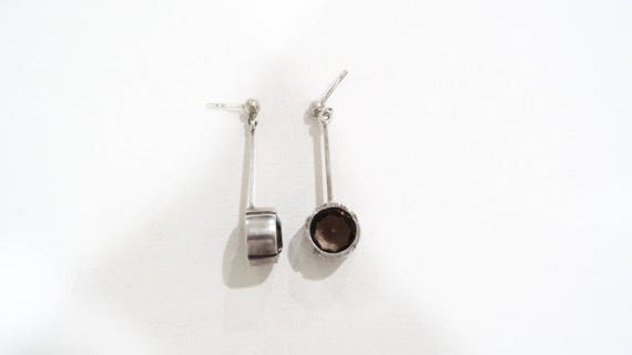 Unique smoky quartz sterling earrings - image 10