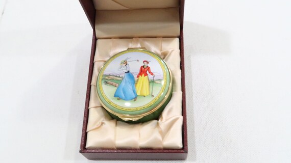Staffordshire Enamels Ian Marshall Collection Women Playing Golf
