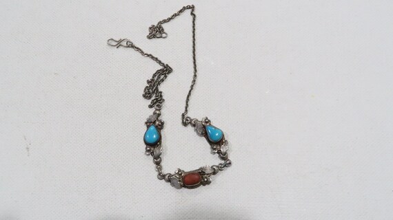 Vintage old pawn Native American turquoise and co… - image 3