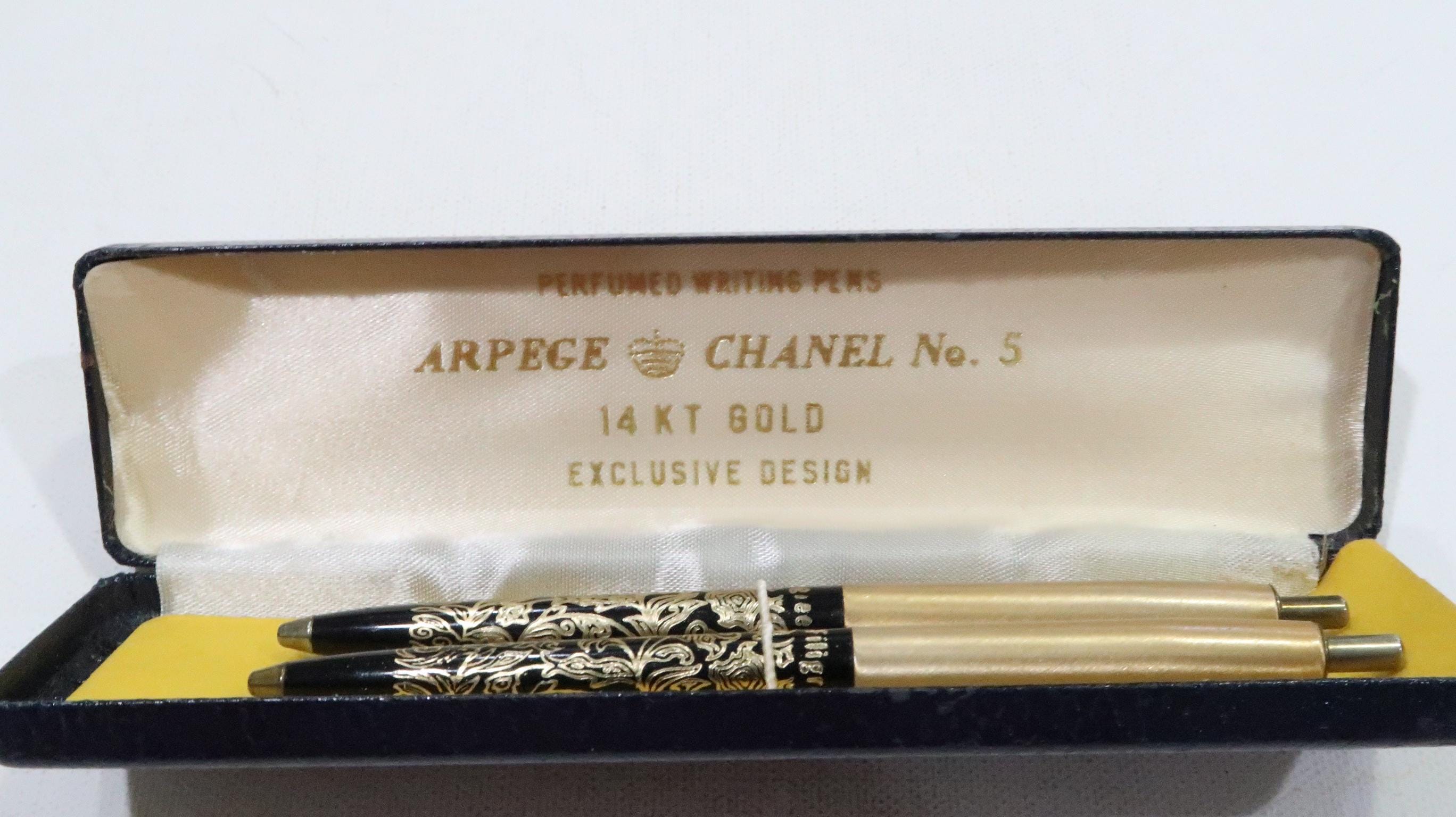 Vintage Arpege & Chanel No 5 14KT Gold Perfumed Writing Pens - Etsy