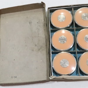 Vintage Richard Hutnut New York Paris Gemey Rouge No 70 Black Cherry 1/2 DOZ 6 pieces in original box