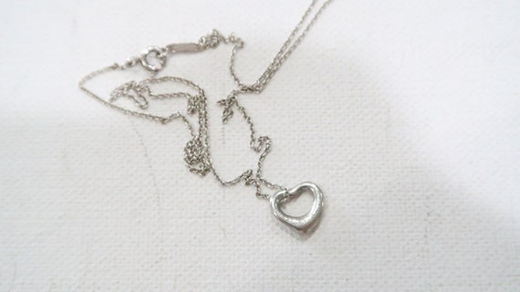 Tiffany & Co Elsa Peretti 925 Spain heart necklace - image 4