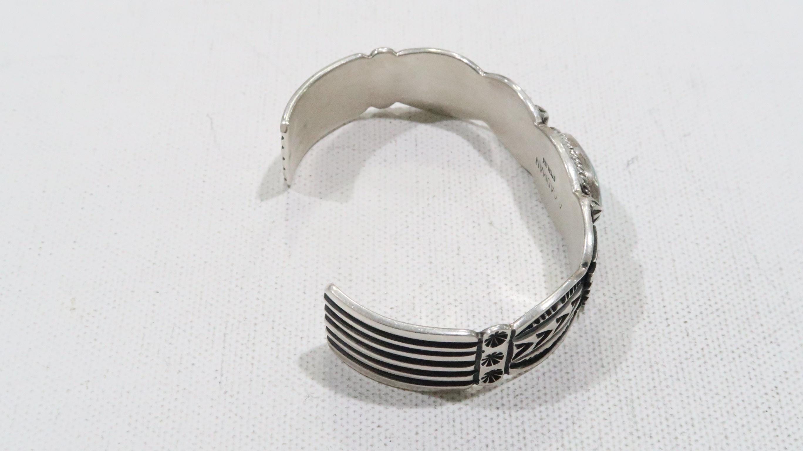 Stunning Navajo Andy Cadman Sterling Turquoise Cuff Bracelet - Etsy