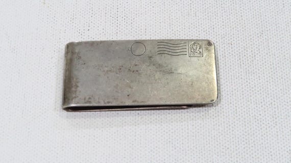 Old solid sterling George Washington postage stam… - image 1